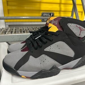 Jordan Retro Sneakers in Gray, Black, and Maroon